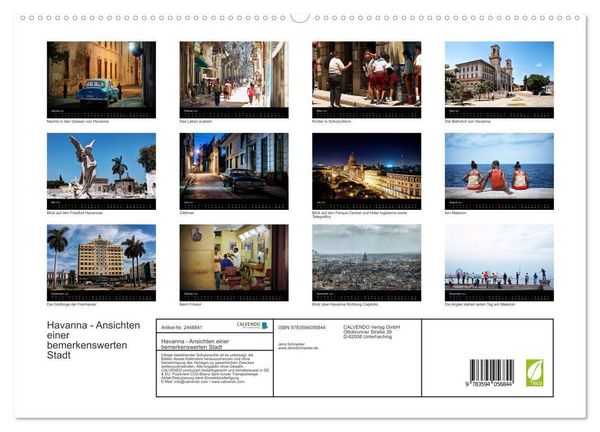 Produktbild: Havanna - Ansichten einer bemerkenswerten Stadt (hochwertiger Premium Wandkalender 2027 DIN A2 quer), Kunstdruck in Hochglanz