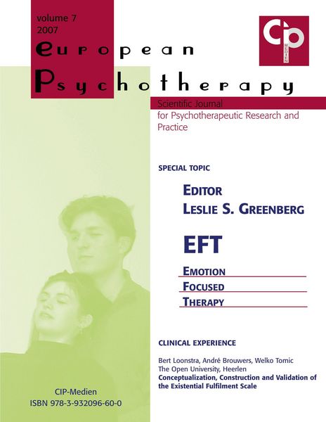 Produktbild: European Psychotherapy 2007