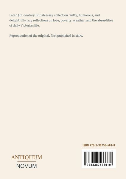 Produktbild: The Idle Thoughts of an Idle Fellow