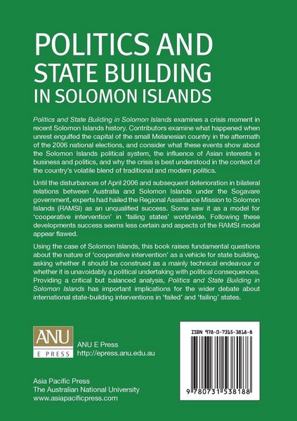 Produktbild: Politics and State Building in Solomon Islands