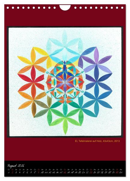 Produktbild: Die heilige Blume des Lebens - Mandalas von Istvan Seidel (Wandkalender 2026 DIN A4 hoch), CALVENDO Monatskalender