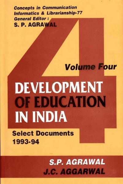 Produktbild: Development of Education in India: Select Documents 1993-94 (Concepts in Communication Informatics and Librarianship-77)