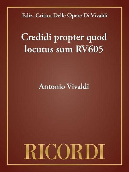 Produktbild: Credidi Propter Quod Locutus Sum Rv605