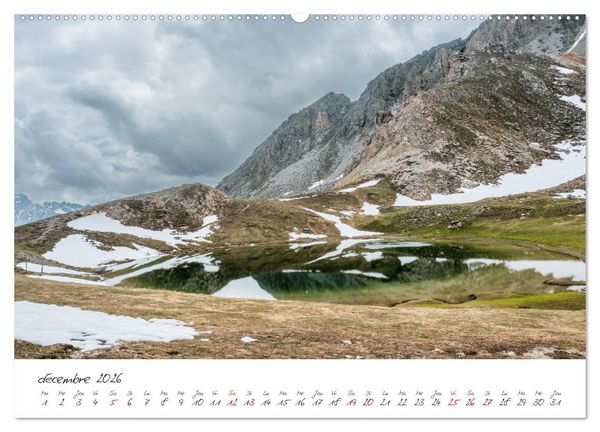 Produktbild: Le col de l'Izoard sur la route des Grandes Alpes (Calendrier mural 2026 DIN A2 vertical) calendrier de bureau