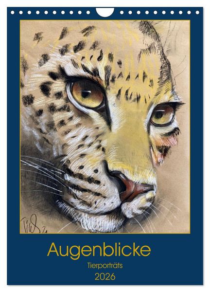 Produktbild: Augenblicke - Tierportr&auml;ts (Wandkalender 2026 DIN A4 hoch), CALVENDO Monatskalender