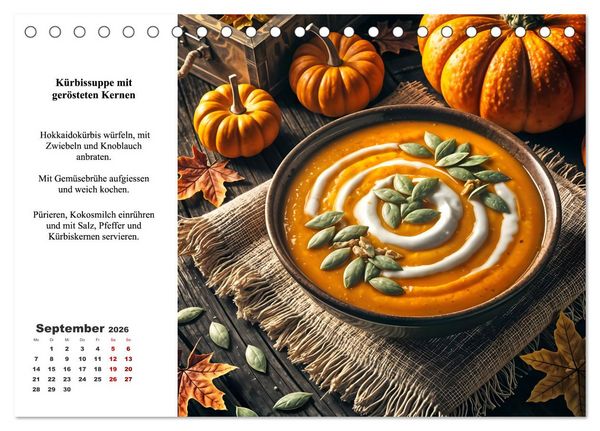 Produktbild: Green Delights - Ein Jahr voller veganer Gen&uuml;sse (Tischkalender 2026 DIN A5 quer), CALVENDO Monatskalender