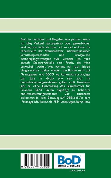 Produktbild: Ebay Sammelauskunftsersuchen der Steuerfahndung und die Folgen