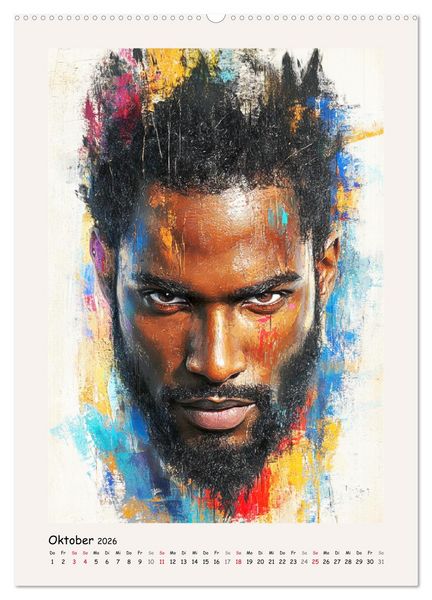 Produktbild: M&auml;nnerportraits. Gesichter der modernen Kunst (Wandkalender 2026 DIN A2 hoch), CALVENDO Monatskalender
