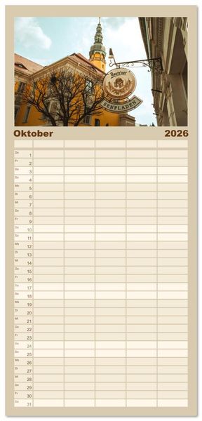 Produktbild: Familienplaner 2026 - Bautzen neu erleben - Monat f&uuml;r Monat urban eingefangen mit 5 Spalten (Wandkalender, 21 x 45 cm) CALVENDO