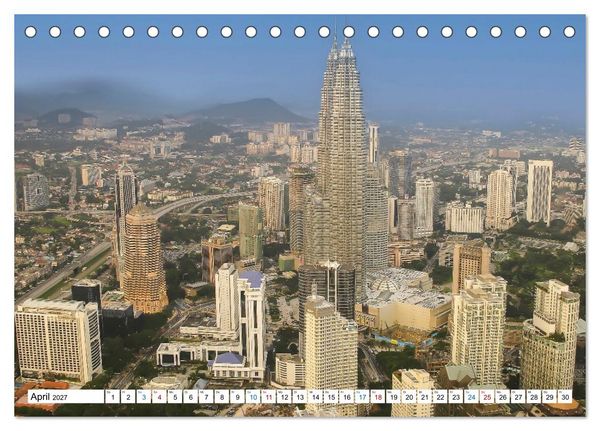 Produktbild: Malaysia &ndash; Zwischen Regenwald, Tempeln und Skyline von Kuala Lumpur (Tischkalender 2027 DIN A5 quer), CALVENDO Monatskalender
