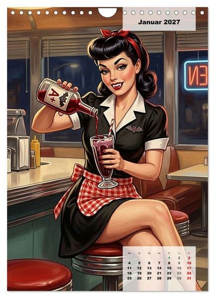Produktbild: Vampir-Girls (Wandkalender 2027 DIN A4 hoch), CALVENDO Monatskalender