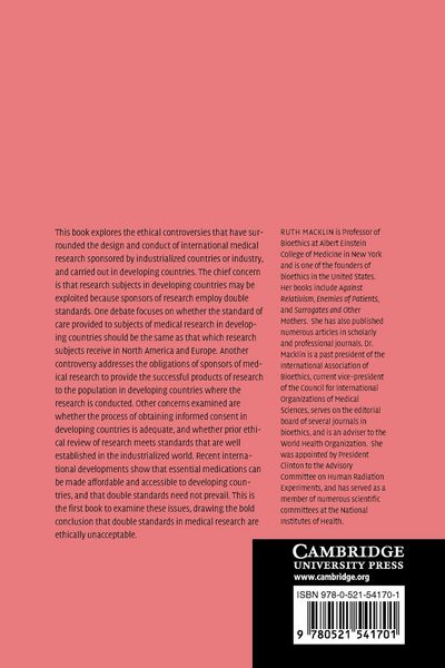 Produktbild: Double Standards in Medical Research in Developing Countries