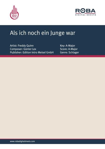 Produktbild: Als ich noch ein Junge war