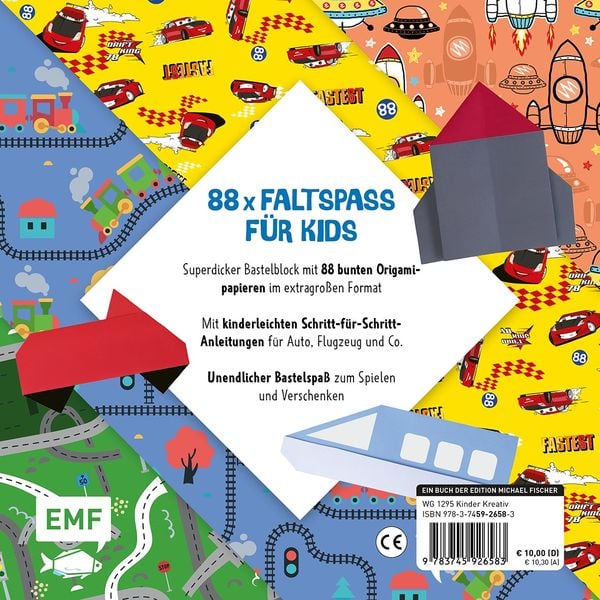 Produktbild: 88 x Origami Kids &ndash; Fahrzeuge