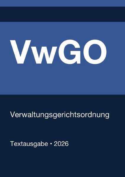 Produktbild: VwGO - Verwaltungsgerichtsordnung (Deutschland) 2026