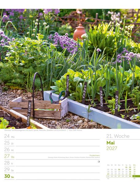Produktbild: Gartengl&uuml;ck Wochenplaner Kalender 2027