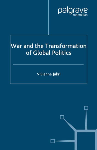 Produktbild: War and the Transformation of Global Politics