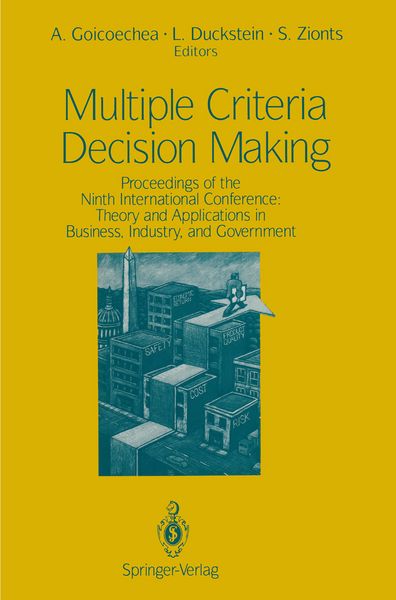 Produktbild: Multiple Criteria Decision Making