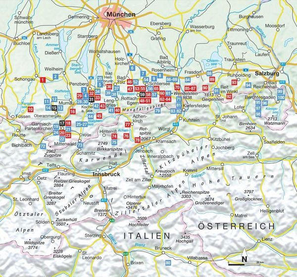 Produktbild: 100 Bergtouren f&uuml;r Langschl&auml;fer Bayerische Voralpen