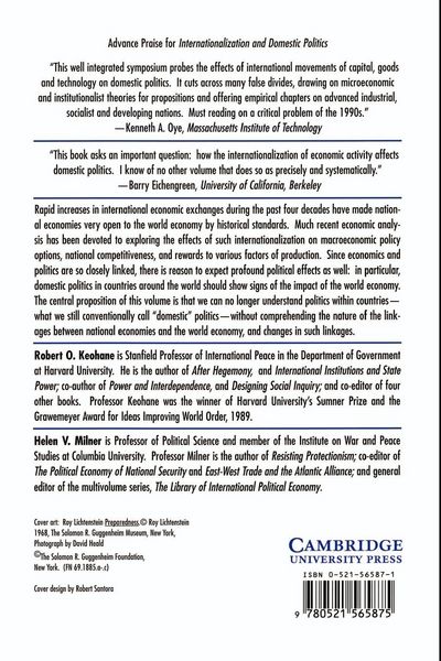 Produktbild: Internationalization and Domestic Politics