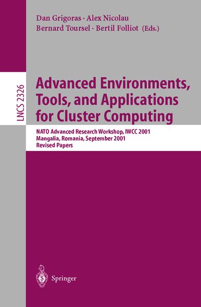 Produktbild: Advanced Environments, Tools, and Applications for Cluster Computing