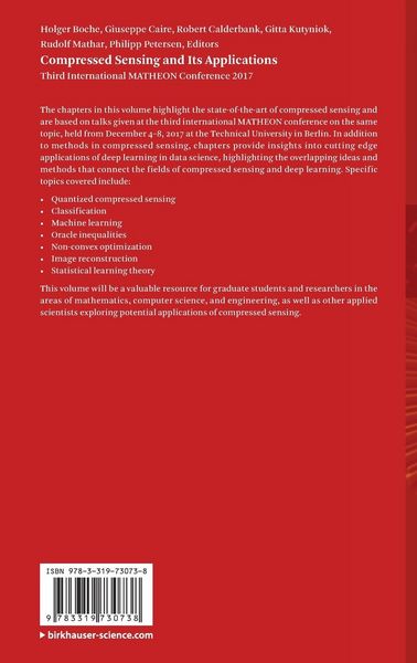 Produktbild: Compressed Sensing and Its Applications