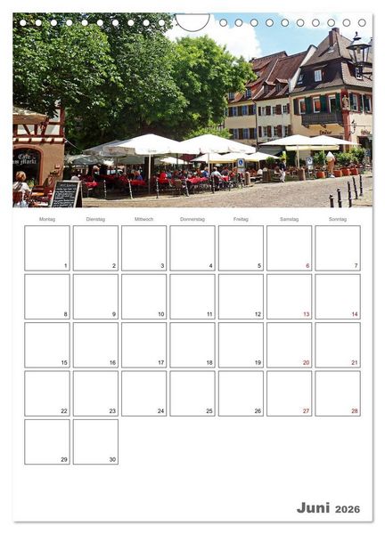 Produktbild: Weinheim an der Bergstra&szlig;e Planer (Wandkalender 2026 DIN A4 hoch), CALVENDO Monatskalender