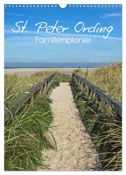 Produktbild: St. Peter Ording Familienplaner (Wandkalender 2026 DIN A3 hoch), CALVENDO Monatskalender