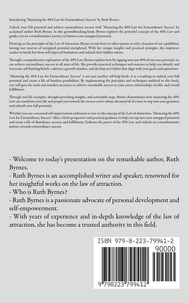 Produktbild: Unleashing Your Full Potential Mastering the 40% Law for Extraordinary Success