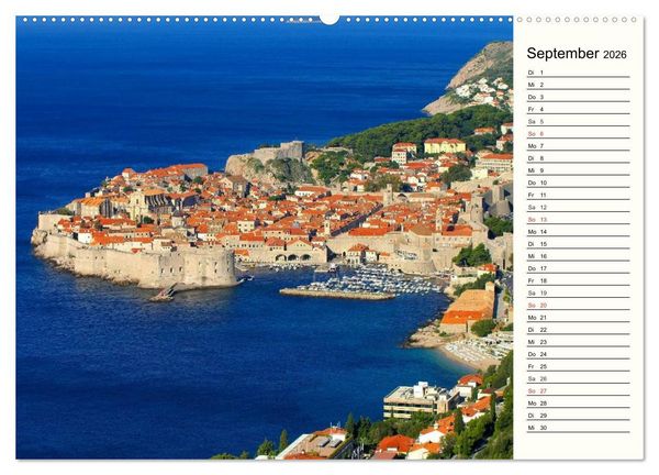 Produktbild: Dubrovnik - Perle der Adria (hochwertiger Premium Wandkalender 2026 DIN A2 quer), Kunstdruck in Hochglanz