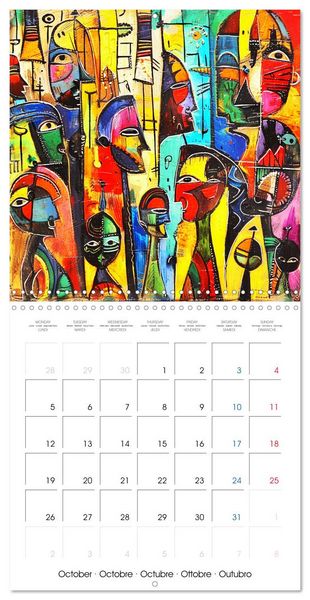 Produktbild: Colorful Raw Art (Wall Calendar 2026 12 &times; 12 Inch) CALVENDO 12 Month Wall Calendar