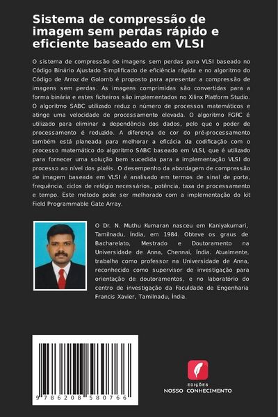 Produktbild: Sistema de compress&atilde;o de imagem sem perdas r&aacute;pido e eficiente baseado em VLSI