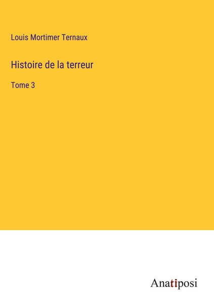 Produktbild: Histoire de la terreur