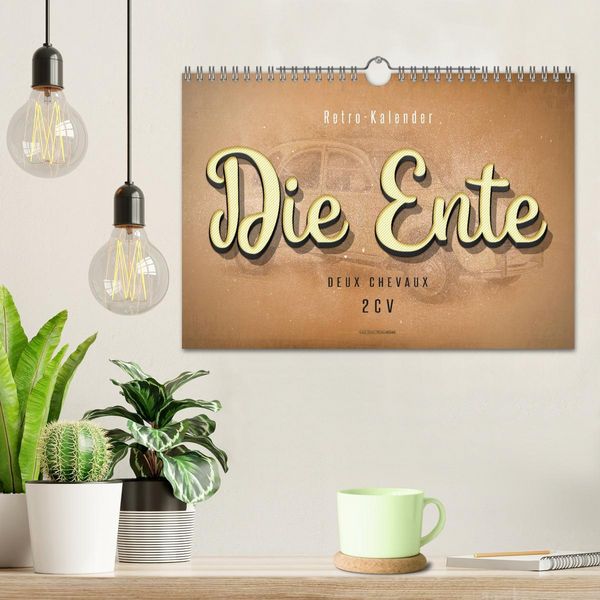 Produktbild: Die Ente, Deux Chevaux, 2CV (Wandkalender 2026 DIN A4 quer), CALVENDO Monatskalender