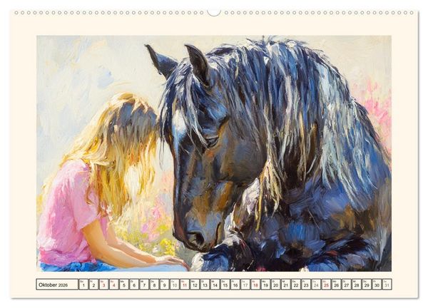 Produktbild: Seelenverwandte. Frauen und Pferde. Die Magie der Verbundenheit (hochwertiger Premium Wandkalender 2026 DIN A2 quer), Kunstdruck in Hochglanz