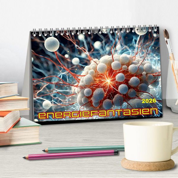 Produktbild: Energiefantasien (Tischkalender 2026 DIN A5 quer), CALVENDO Monatskalender