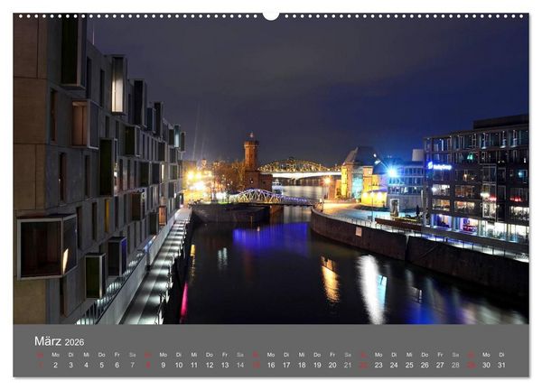 Produktbild: K&Ouml;LN BEI NACHT (hochwertiger Premium Wandkalender 2026 DIN A2 quer), Kunstdruck in Hochglanz