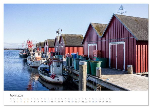 Produktbild: Fischereih&auml;fen an der Ostseek&uuml;ste (Tischkalender 2026 DIN A5 quer), CALVENDO Monatskalender