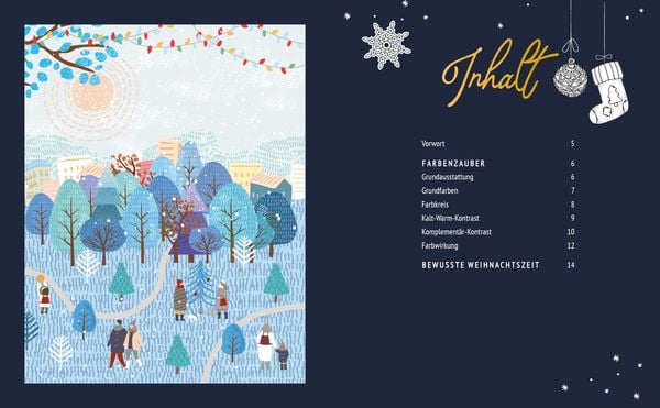 Produktbild: Mein Adventskalender-Buch zum Ausmalen: Colorful Christmas