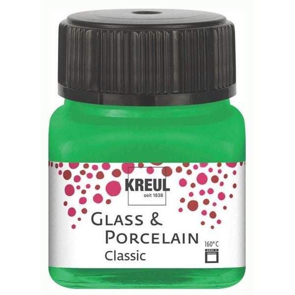 KREUL Glass & Porcelain Farbe Classic grün 20ml Glas