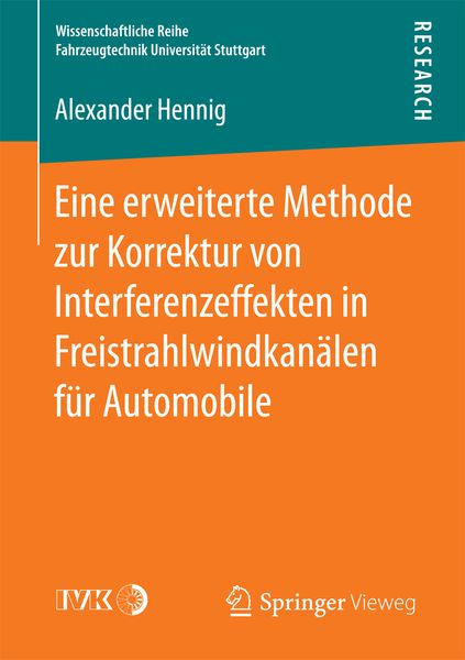 Produktbild: Eine erweiterte Methode zur Korrektur von Interferenzeffekten in Freistrahlwindkan&auml;len f&uuml;r Automobile