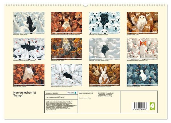 Produktbild: Hervorstechen ist Trumpf (hochwertiger Premium Wandkalender 2026 DIN A2 quer), Kunstdruck in Hochglanz
