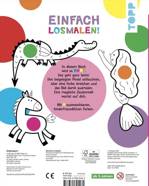 Produktbild: Mein erster Wasserfarben-Malblock - Zauberwelt