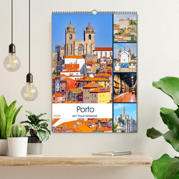 Produktbild: Porto - ein Traumreiseziel (Wandkalender 2026 DIN A2 hoch), CALVENDO Monatskalender