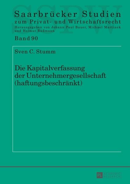 Produktbild: Die Kapitalverfassung der Unternehmergesellschaft (haftungsbeschr&auml;nkt)