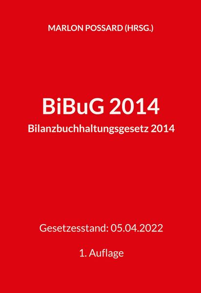 Produktbild: BiBuG 2014 (Bilanzbuchhaltungsgesetz 2014)