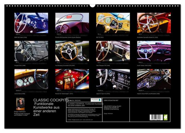 Produktbild: CLASSIC COCKPITS - Funktionale Kunstwerke aus einer anderen Zeit (Wandkalender 2026 DIN A2 quer), CALVENDO Monatskalender