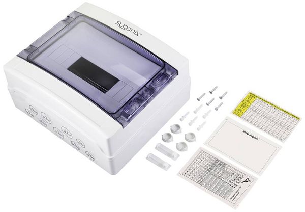 Produktbild: Sygonix SY-5491854 Kleinverteiler Oberfl&auml;chenmontage Anzahl Teilungen = 12 Anzahl Reihen = 1 Inhalt 1 St.