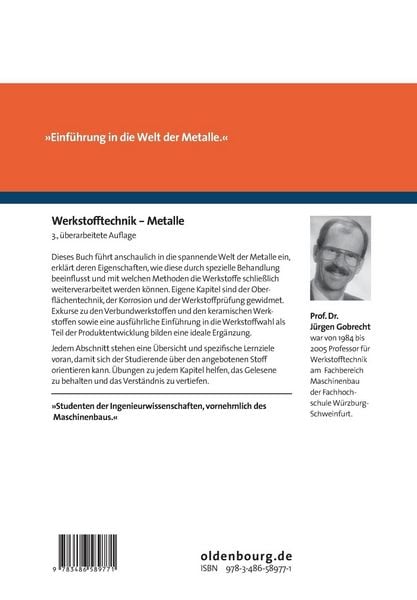 Produktbild: Werkstofftechnik - Metalle