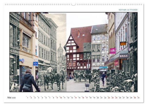 Produktbild: G&ouml;ttingen, Photographische ZEIT-SCHNITTE (hochwertiger Premium Wandkalender 2026 DIN A2 quer), Kunstdruck in Hochglanz